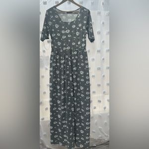 Mikarose floral maxi dress sz Large